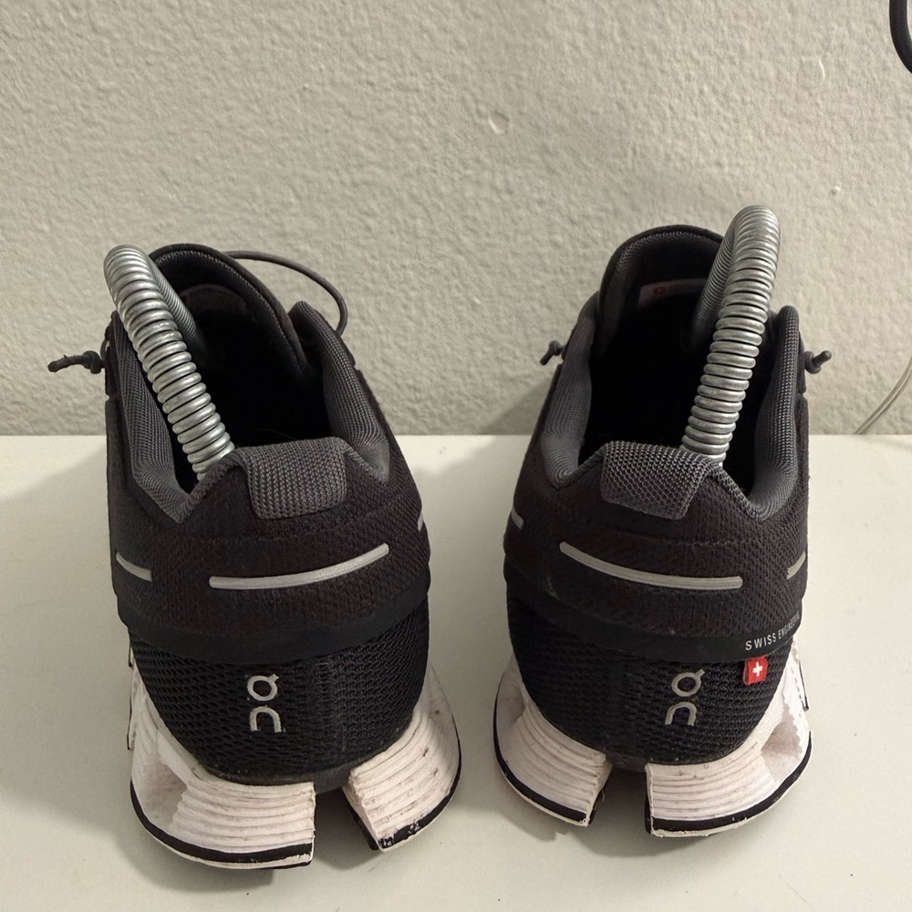 On Running Men's Black and White Athletic Shoes - Picture 7 of 10